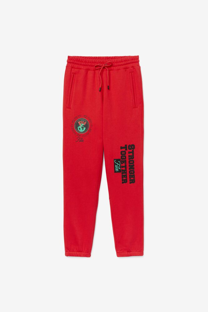 Fila Pants Mens Red Rhys Jogger - Ireland 65378-DXUC